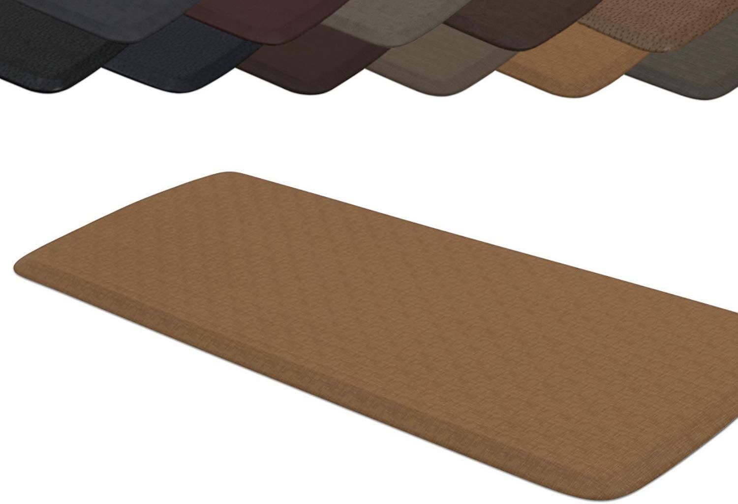 Premium Anti-Fatigue Kitchen Mat - GelPro Linen Khaki Elite Gel & Foam Floor Mat (20