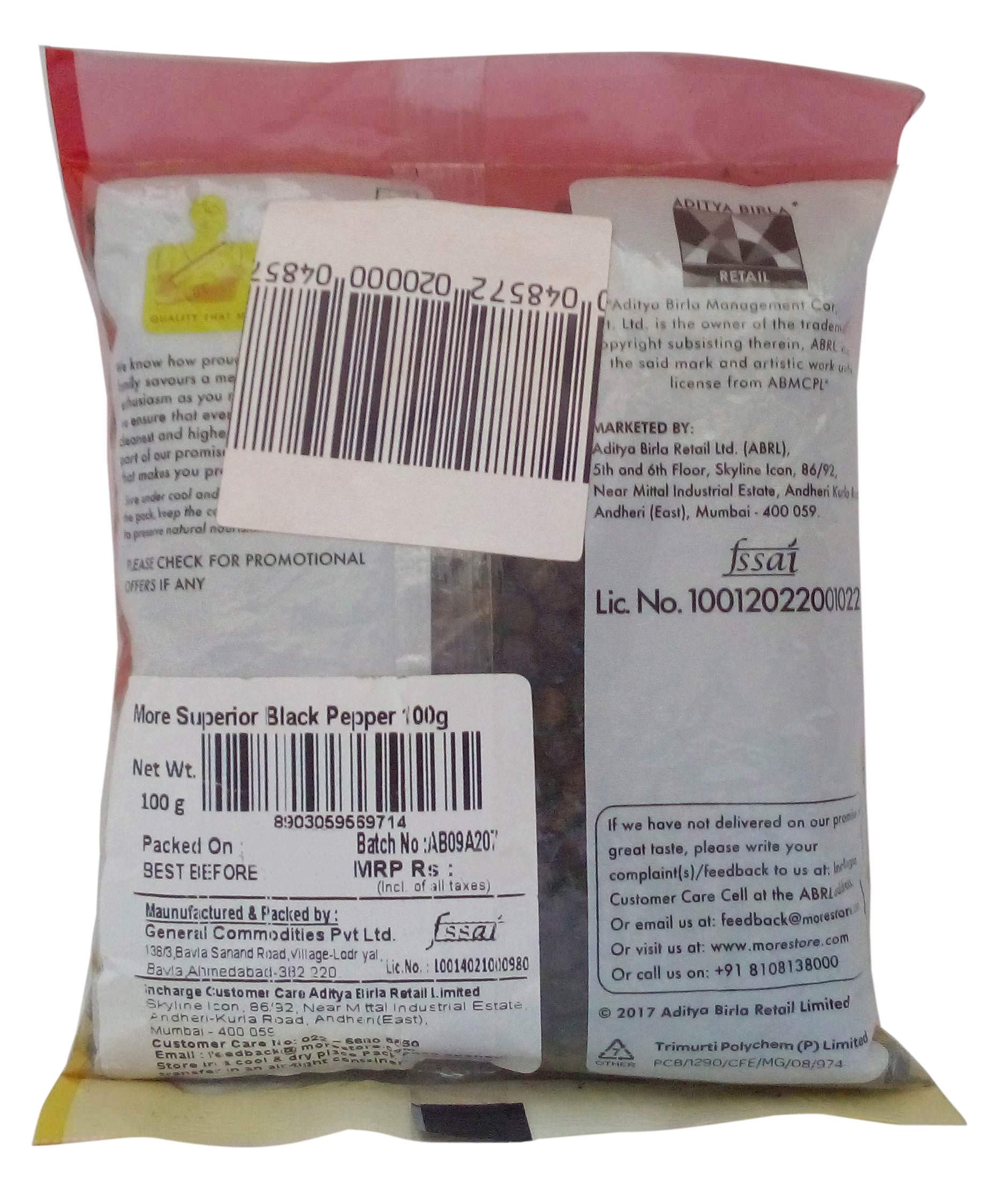 Premium Black Pepper Powder - 100g Pouch | Fresh Ground Spice for Cooking, Grilling & Seasoning | Ideal for Steak, Pasta & Homemade Recipes