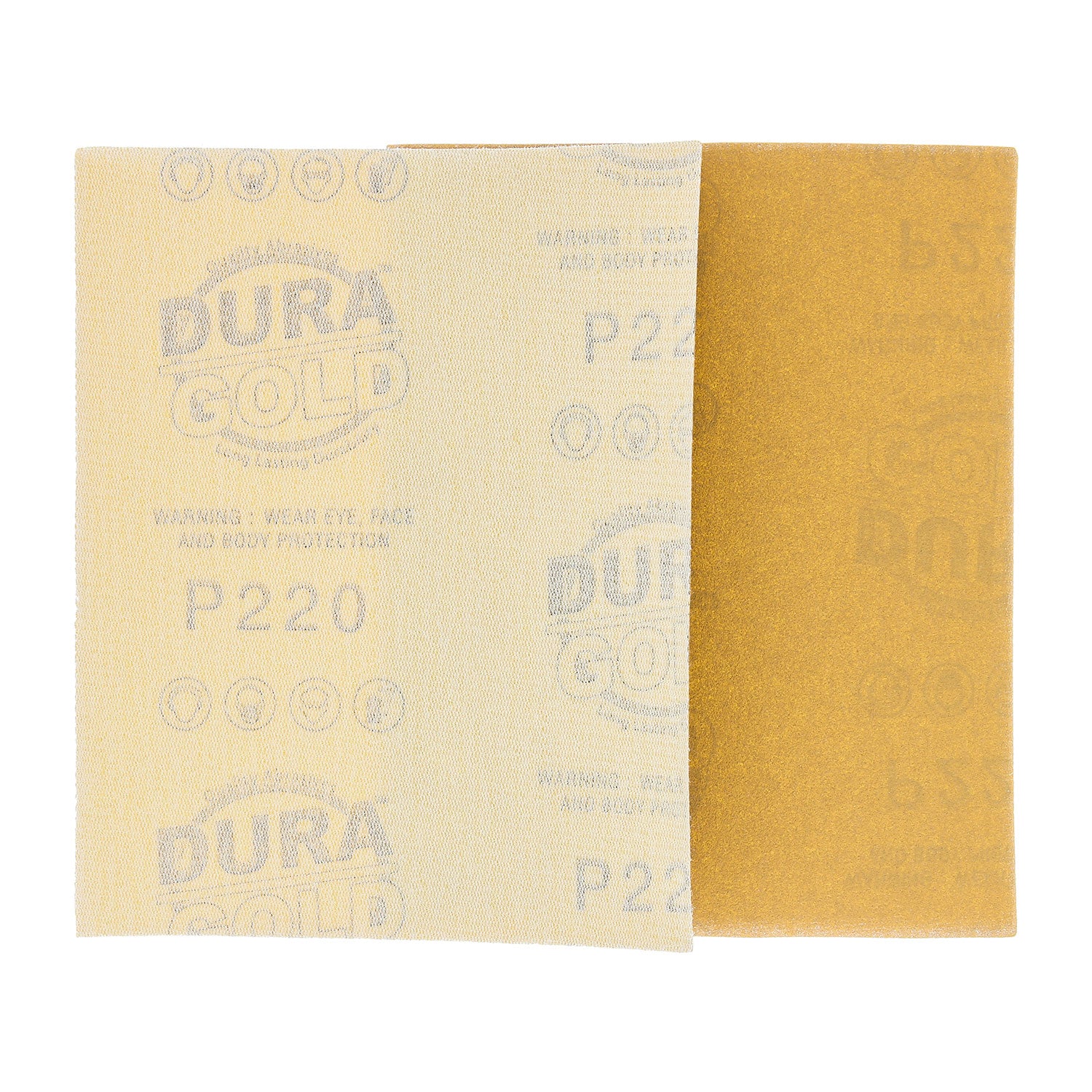 220 Grit 1/4 Sheet Hook & Loop Sandpaper 5.5