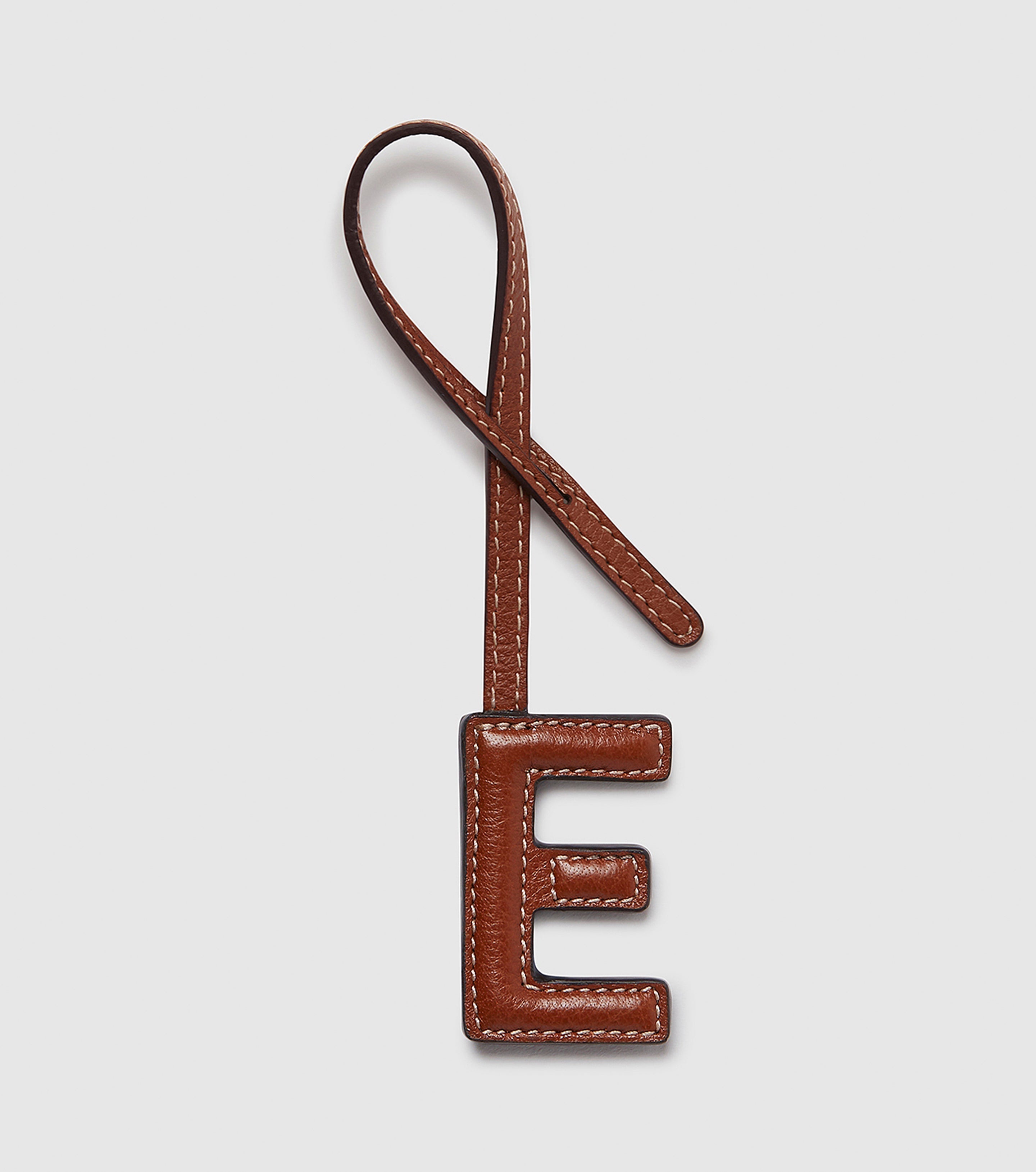Alphabet Letter Charm Pendant - Cognac Brown for Jewelry Making, DIY Crafts & Personalized Gifts - Perfect for Necklaces, Bracelets & Keychains