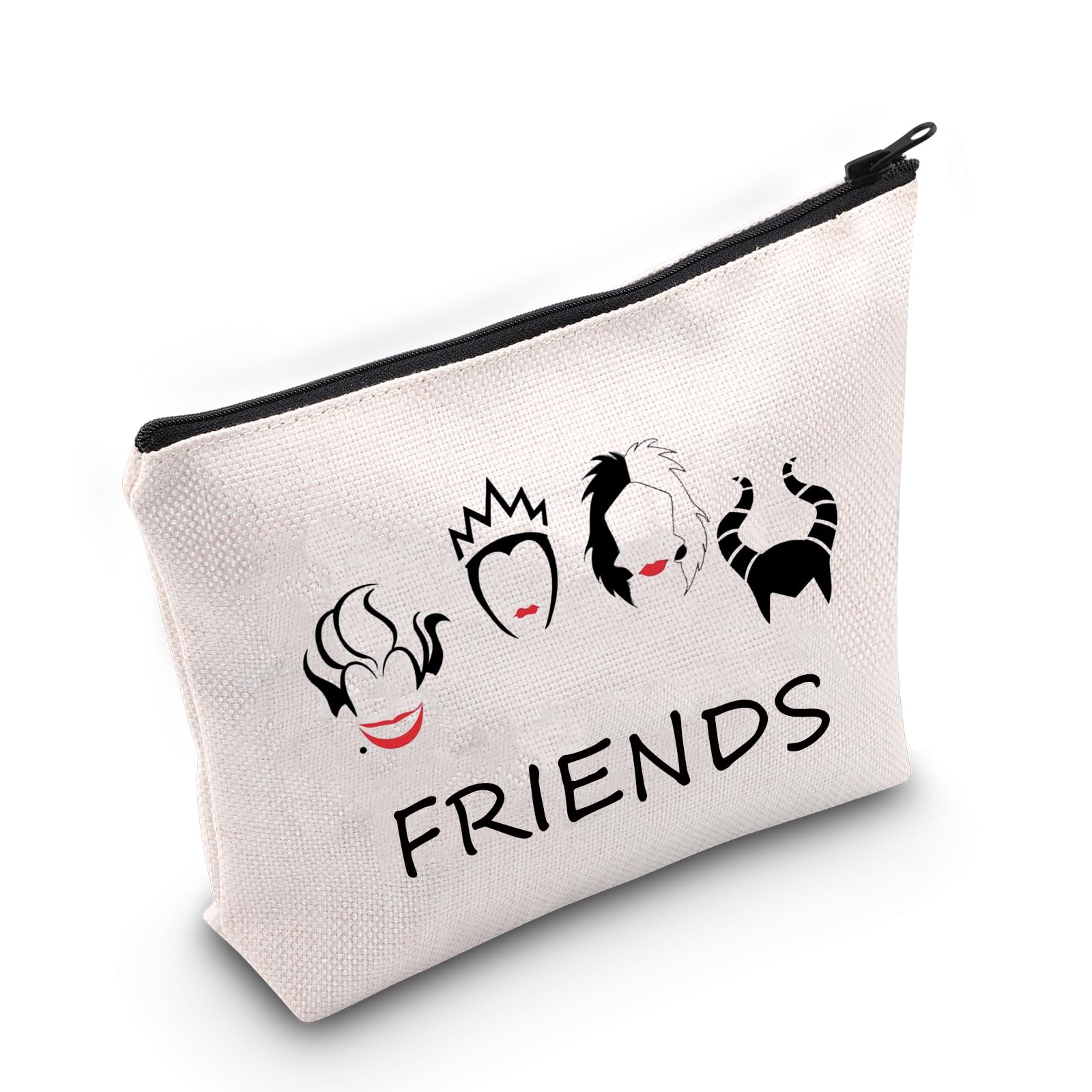 ZJXHPO Villains Friends Makeup Bag - Evil Females Gift Set for BFF, Witch Cosmetic Pouch (Friends TV Show Inspired) - Perfect for Halloween Costumes, Cosplay Parties & Unique Birthday Gifts