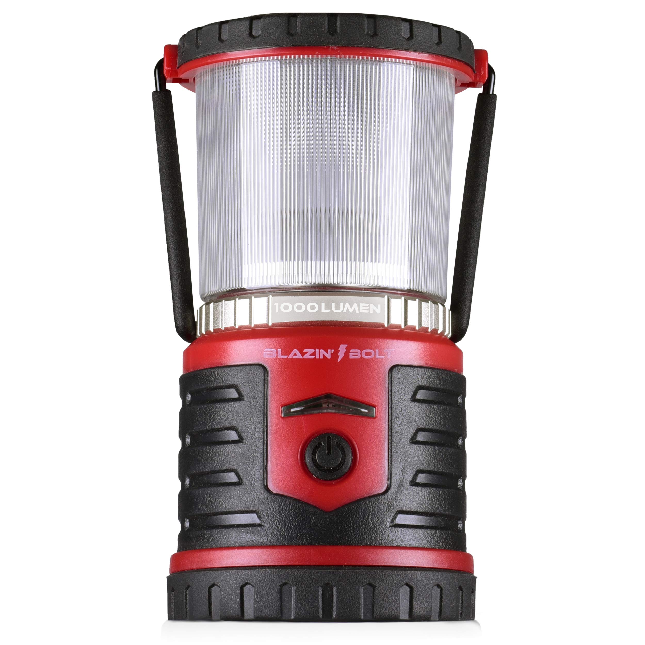Blazin Bolt Rugged USB Rechargeable Lantern - 1000 Lumen LED Camping Light with 350 Hours Runtime & 12000mAh Power Bank | 6 Lighting Modes for Emergency, Power Outage, Storm, Hurricane Survival | Perfect for Camping, Hiking, Outdoor Adventures & Home Backup Power
