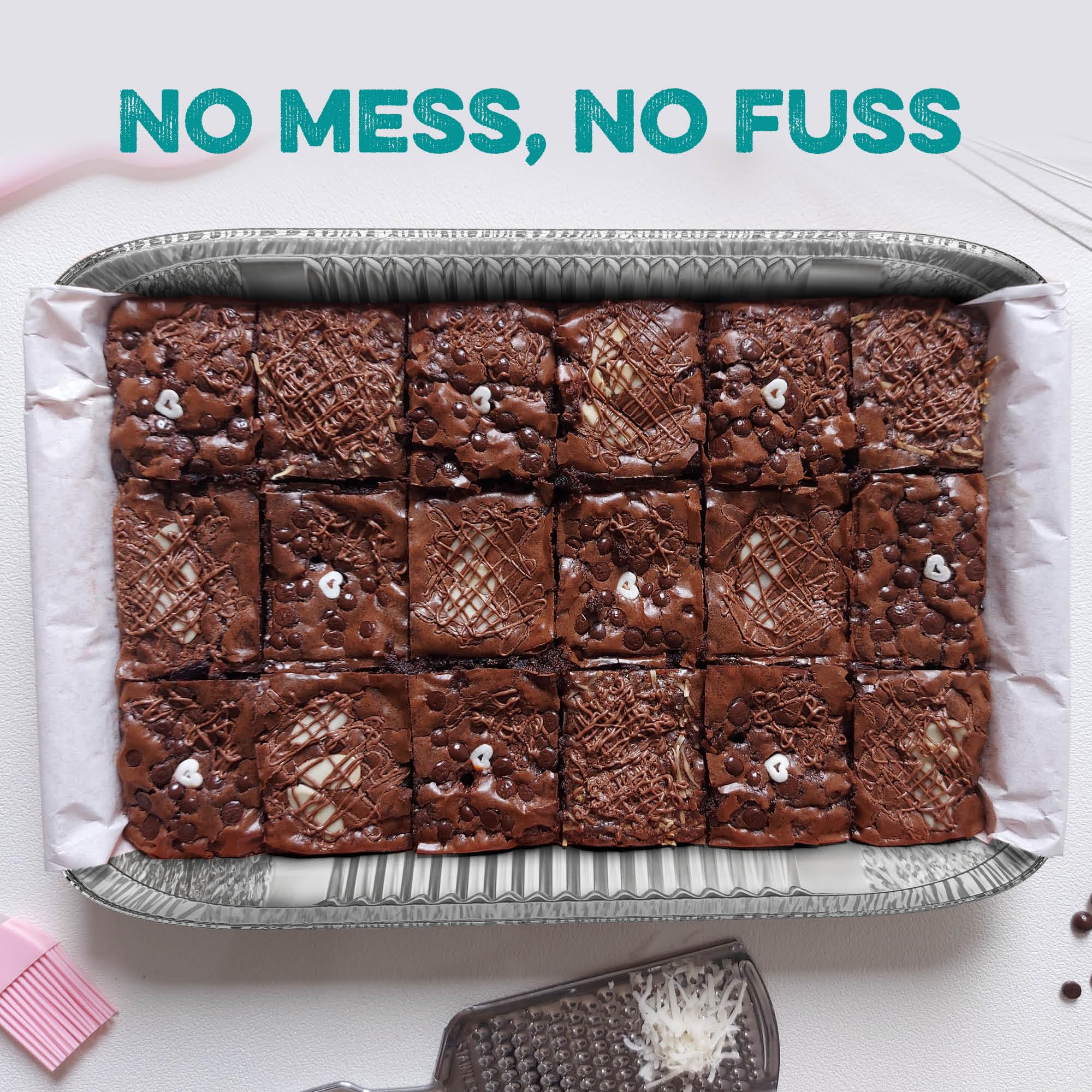 10-Pack 9x13 Inch Aluminum Foil Pans with Lids - Disposable Baking & Roasting Trays for Cakes, Catering, Steam Tables - Perfect for Parties, BBQs, Meal Prep & Food Storage