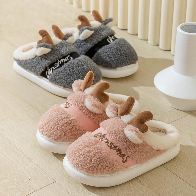 Santa's Snuggle Warm Fuzzy Slippers for Women & Men - Cozy Christmas House Shoes with Non-Slip Sole - Perfect for Winter Holidays, Gift Giving & Relaxing at Home