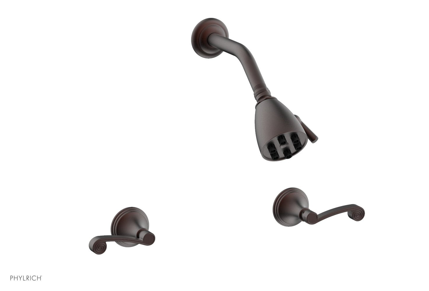 3RING Two Handle Shower Faucet Set D3206 - Brushed Nickel Bathroom Shower System for Modern Home Renovation | Perfect for Master Bath, Guest Bath & Spa-Like Shower Experience