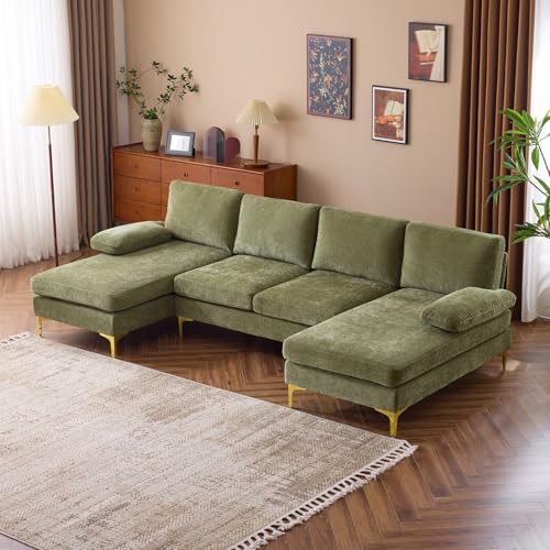 Chenille-olive Green