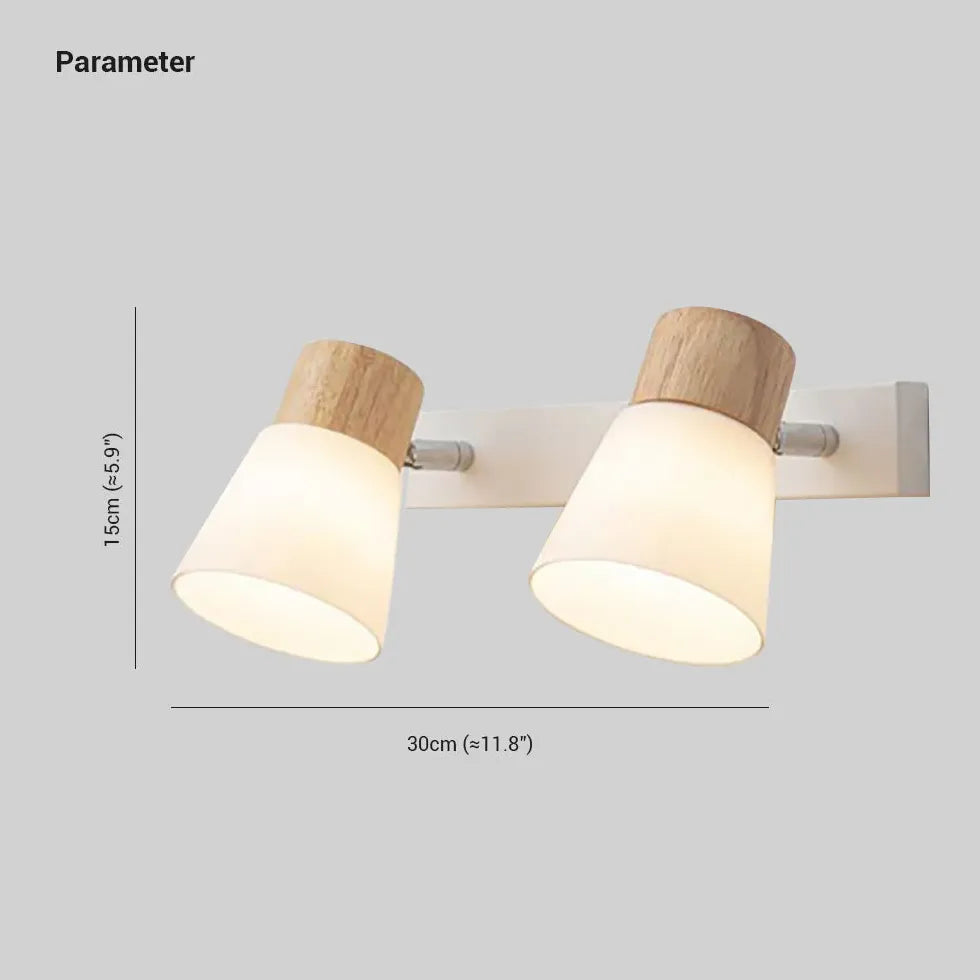 Scandinavian White Glass LED Wall Lights - Modern Minimalist Lighting for Living Room, Bedroom, and Hallway Decor