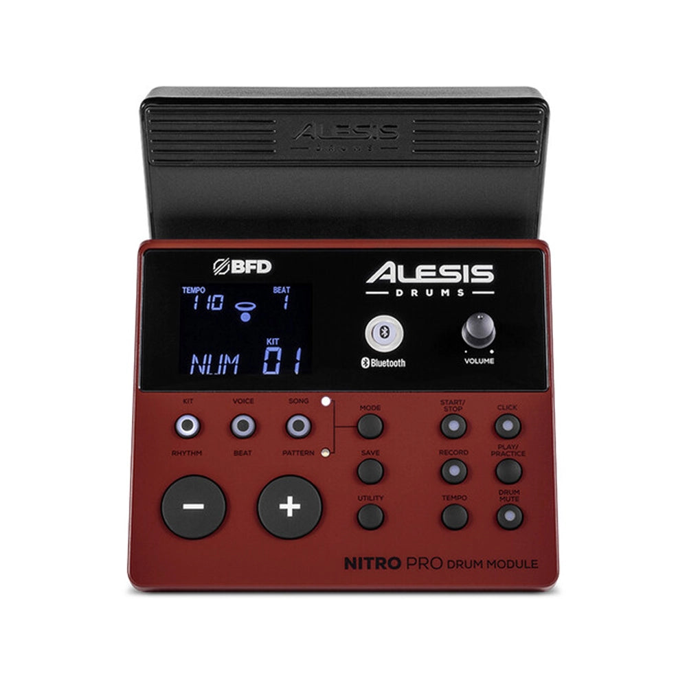 Alesis Nitro Pro Electronic Drum Kit - 8-Piece Mesh Drum Set with Bluetooth, Drum Sticks & Headphones - Perfect for Home Practice, Studio Recording & Live Performances