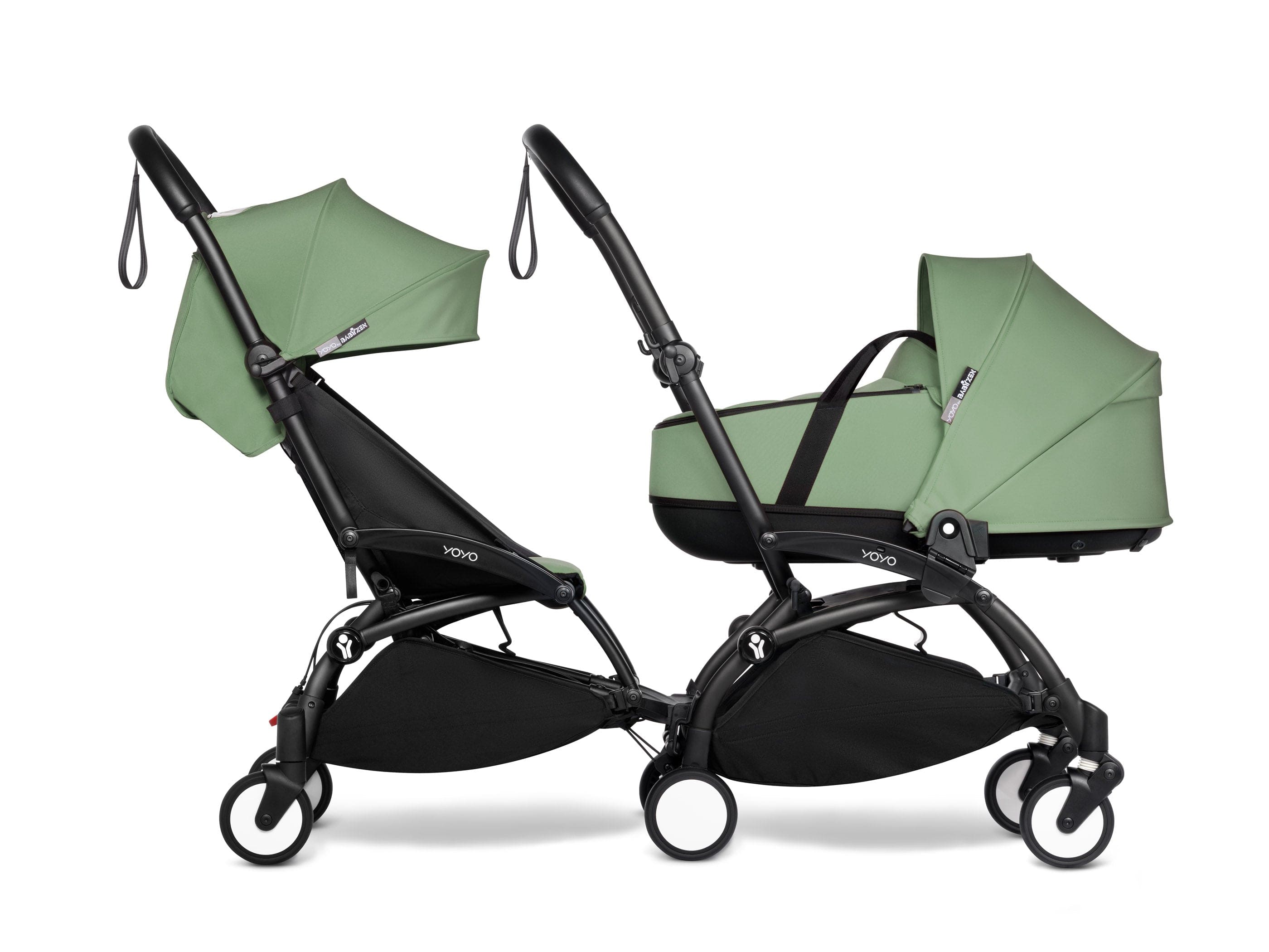 Stokke YOYO 3 Double Stroller with Bassinet & Toddler Seat - Lightweight Compact Travel Stroller for Twins or Siblings (Ages 0-4) | Perfect for City Walks, Air Travel & Everyday Use