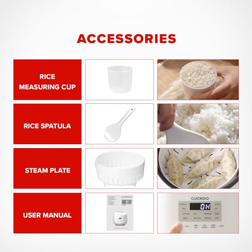 Premium 6-Cup Micom Rice Cooker (CR-0641F) - Smart Fuzzy Logic Technology for Perfect Rice Every Time | Ideal for Small Families, Dorms & Office Use