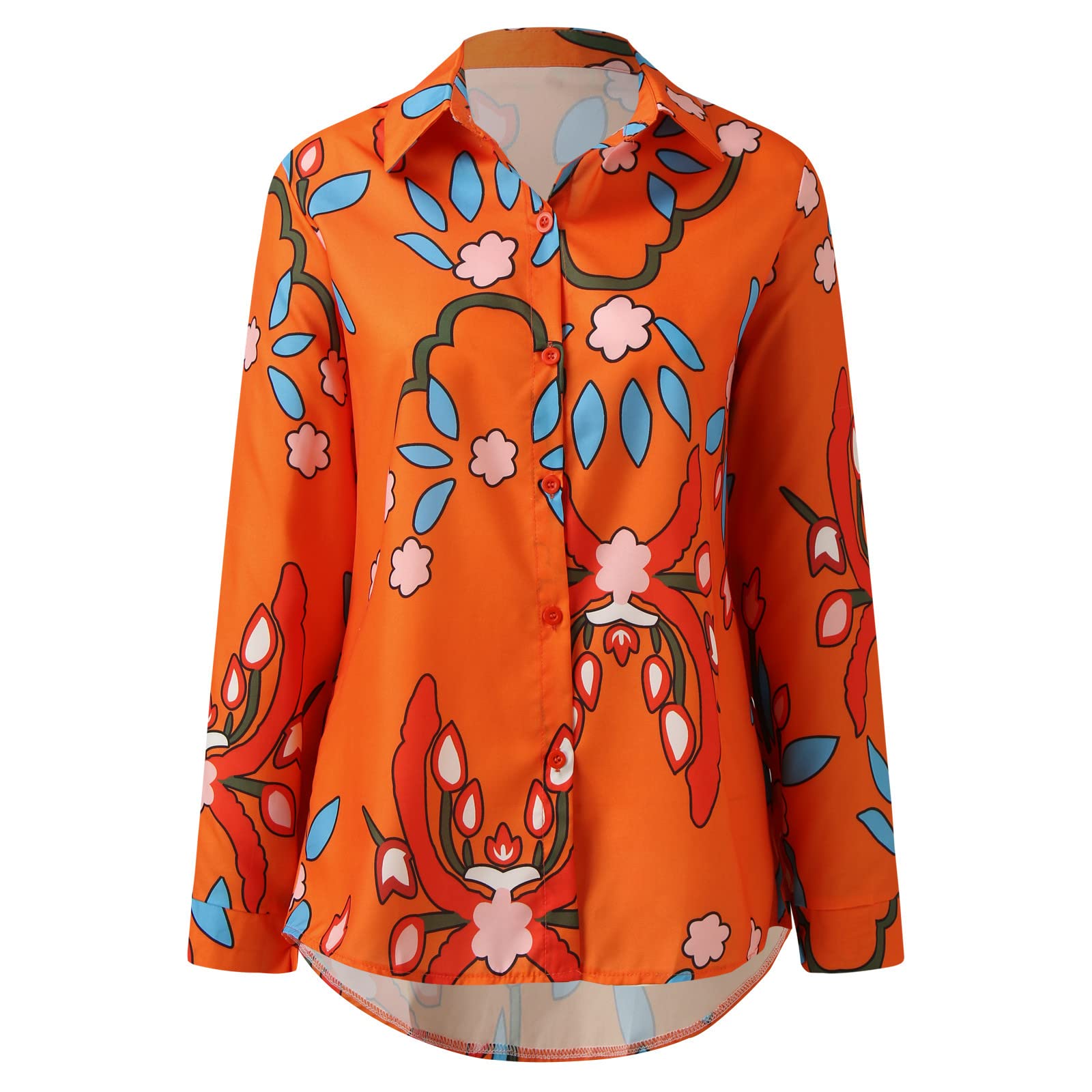 Women's Stylish Crop Tops - Casual Printed Crew Neck & V-Neck Blouses, Long Sleeve Button Down Shirts & T-Shirts for Christmas Gifts & Party Outfits | Perfect for Holiday Gatherings, Date Nights & Casual Wear