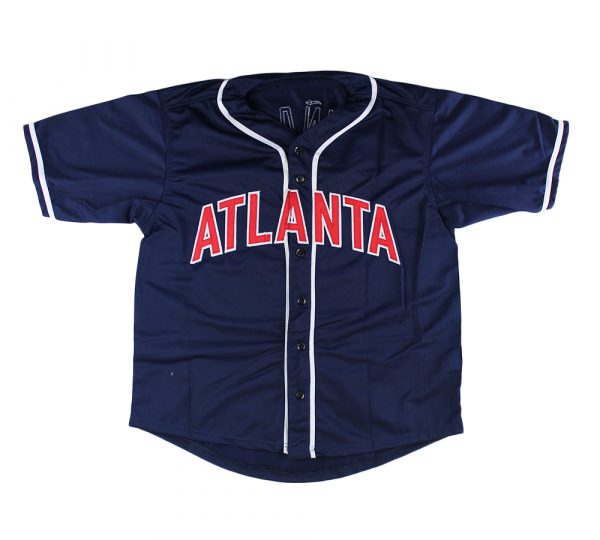 Authentic Ronald Acuña Jr. Signed Atlanta Braves Navy MLB Jersey - Limited Edition Collectible for Baseball Fans & Sports Memorabilia Enthusiasts - Perfect for Display, Gifting, and Game Day