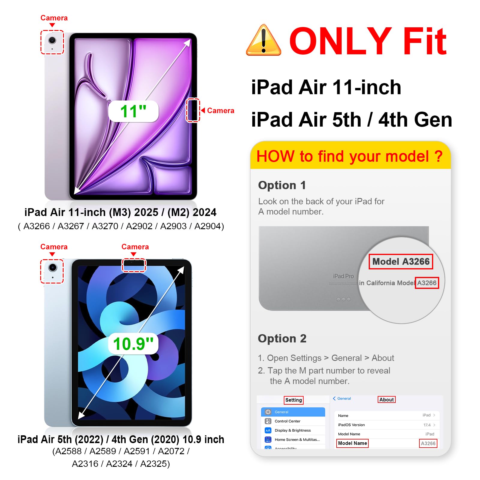 FINTIE Ultra Slim Lightweight Clear Case for iPad Air 11 Inch (2024/5th Gen/4th Gen 10.9