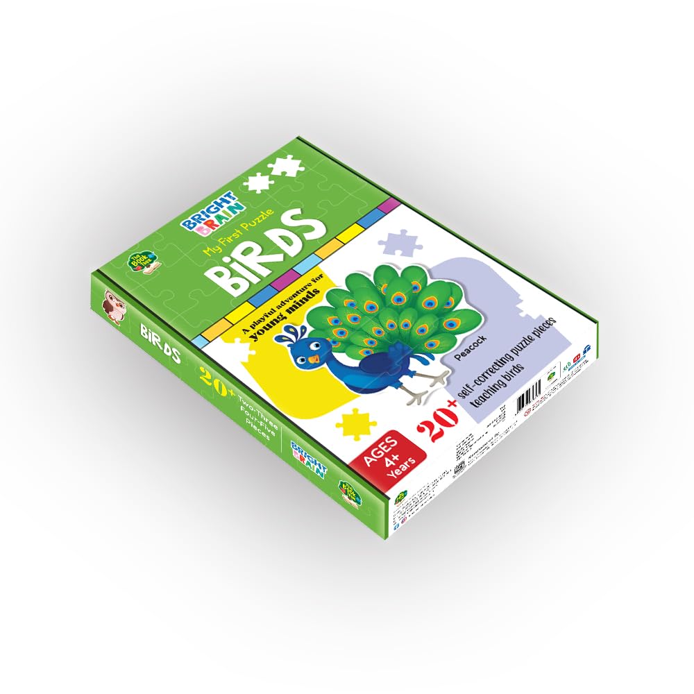 Majestic Book Club 20+ Piece Jigsaw Puzzle - The Book Tree Birds Educational Toy for Preschoolers Ages 3-6 | Learn Different Bird Species | Perfect Gift for Toddlers & Kindergarten Classroom Activities