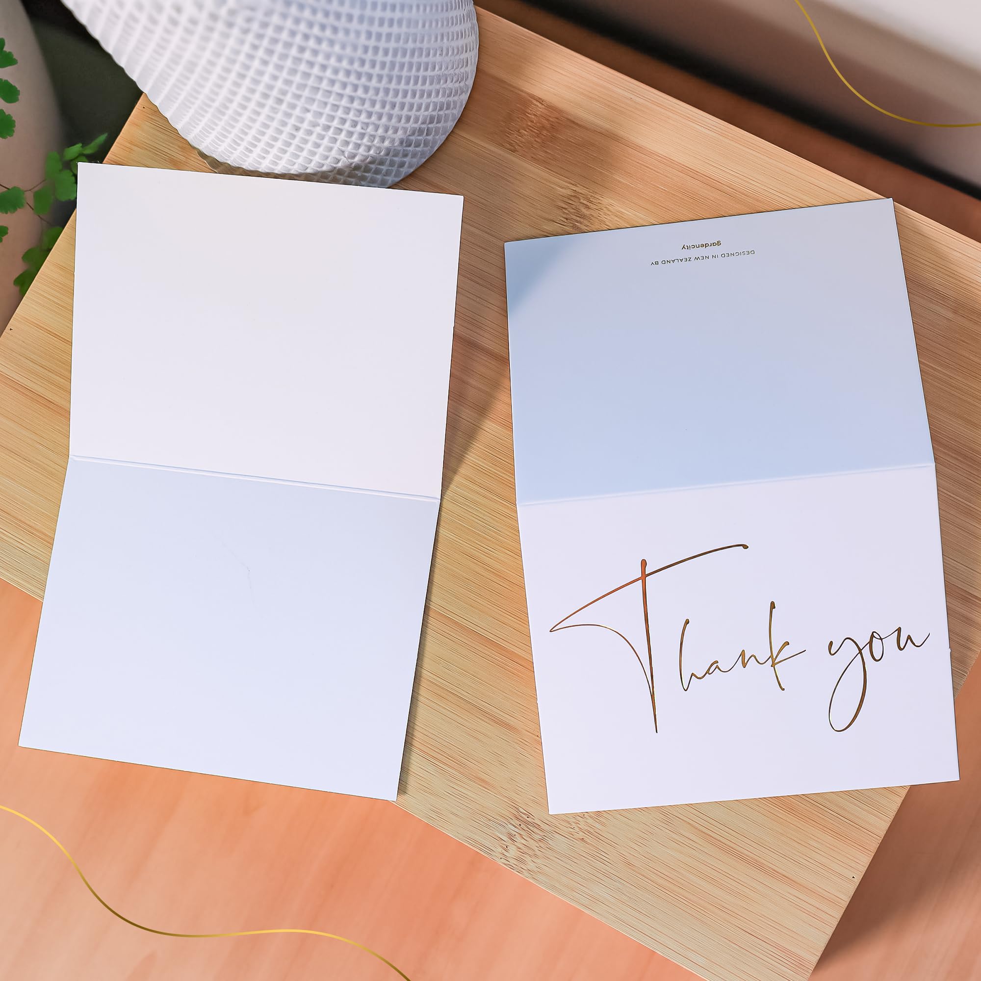 30 Pack Thank You Cards with Envelopes & Matching Stickers - Modern Blank Greeting Cards for Weddings, Baby Showers, Graduation, Bridal Showers & Small Business Appreciation - Premium White Stationery for Special Occasions & Heartfelt Messages