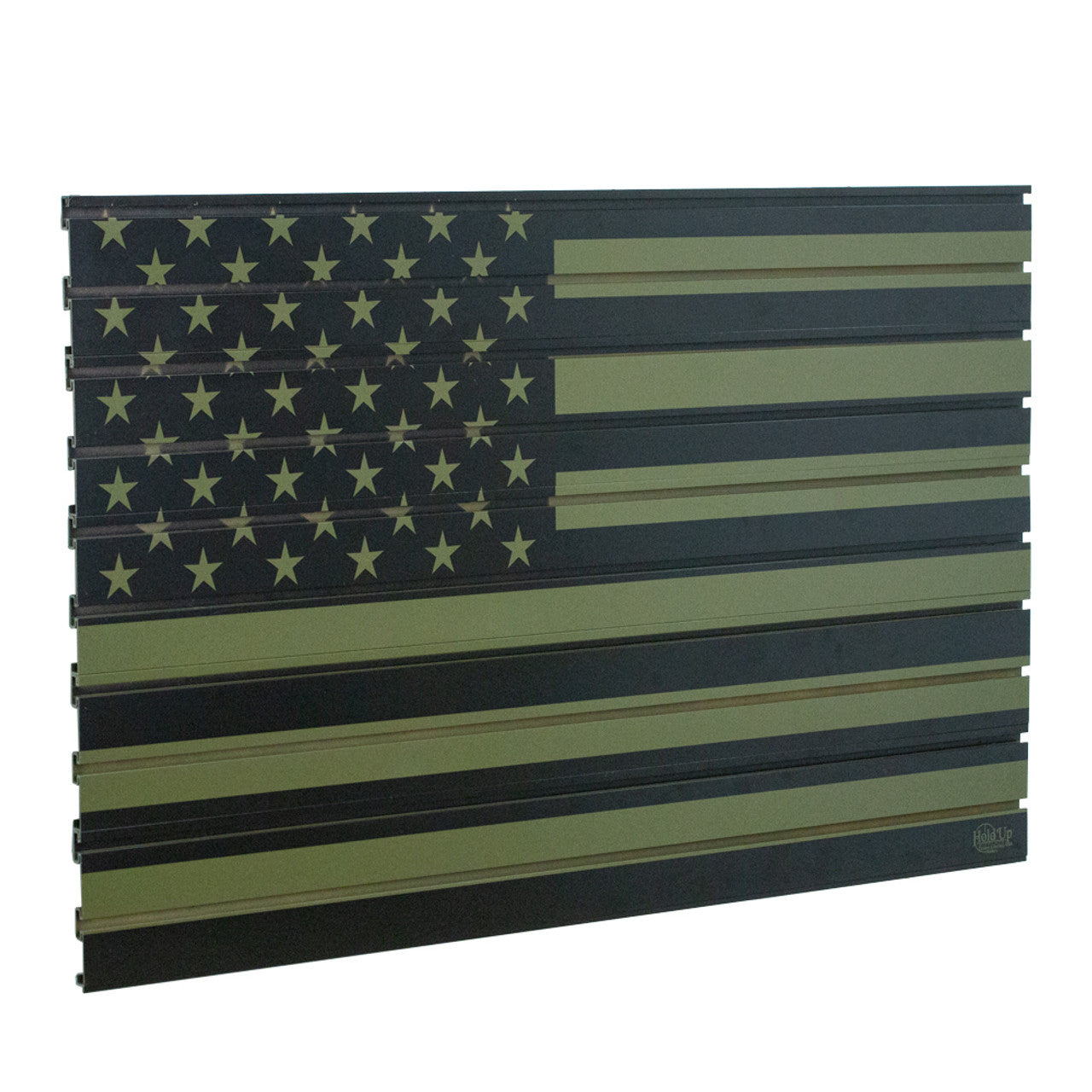American Flag Hold Up Displays - Heavy Duty 2.5x4 ft Olive Drab Green HDSW2 Wall Mount - Perfect for Home, Office & Outdoor Decor