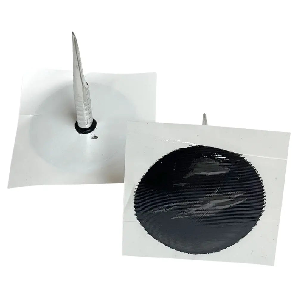 AA Round Patch N Plug for Radial & Bias Tire - Heavy Duty Tire Repair Kit for Cars, Trucks, Motorcycles - On-Road & Off-Road Use