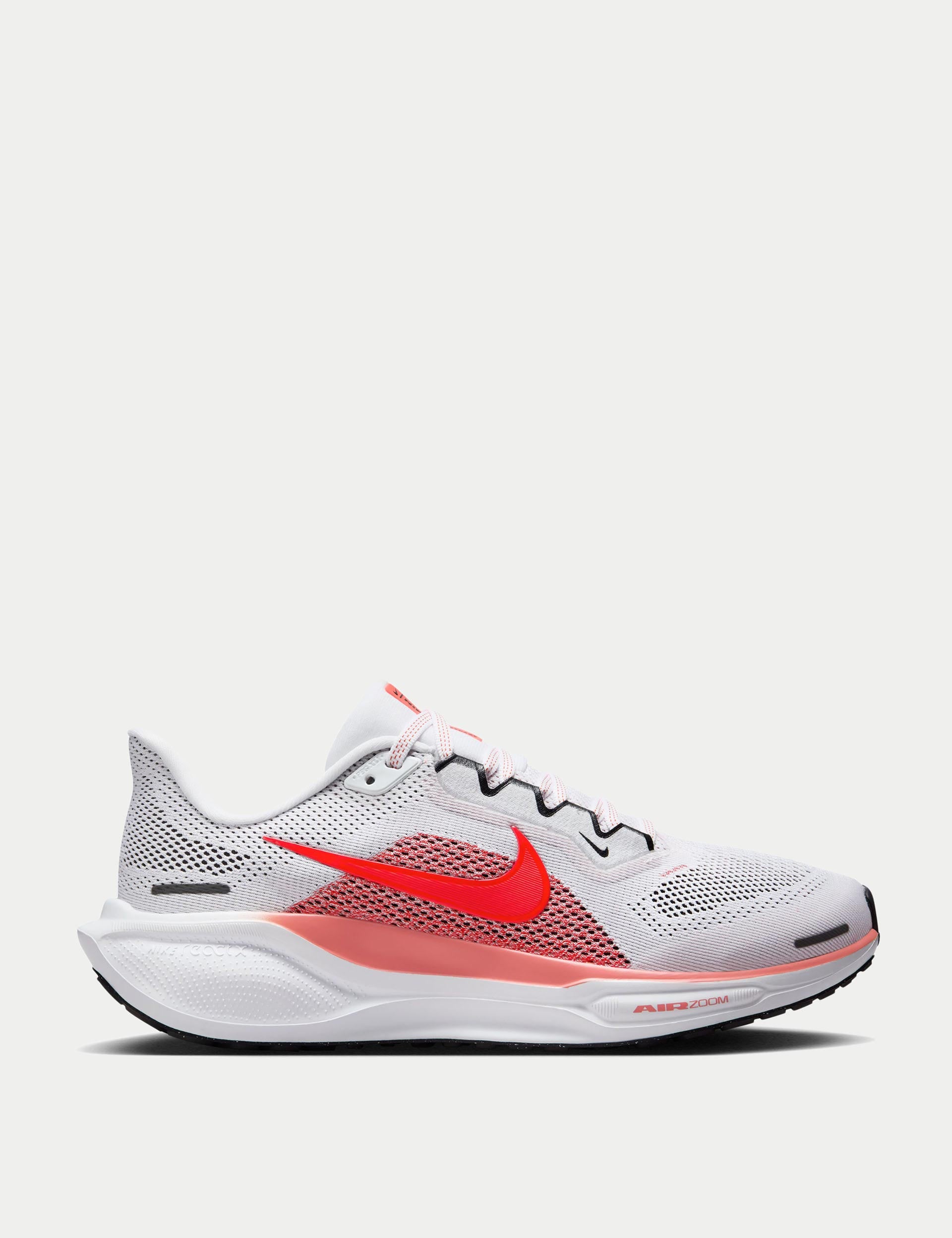 Nike Pegasus 41 Running Shoes - White/Bright Crimson/Magic Ember/Black | Lightweight Cushioned Sneakers for Men & Women | Perfect for Jogging, Gym Workouts & Daily Wear