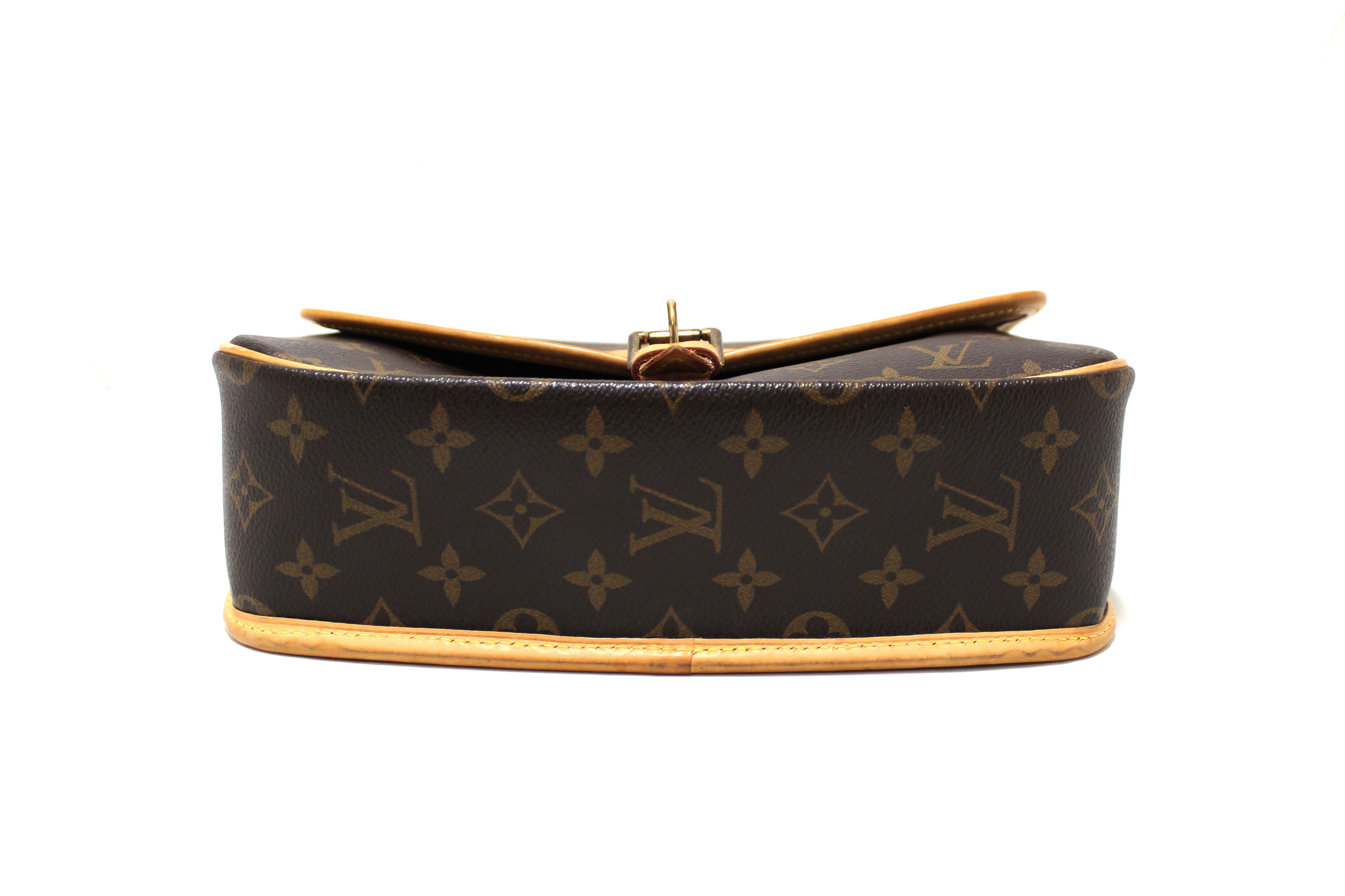 Authentic Louis Vuitton Classic Monogram Sologne Messenger Bag for Men - Genuine Leather Crossbody Shoulder Bag - Perfect for Work, Travel & Everyday Use