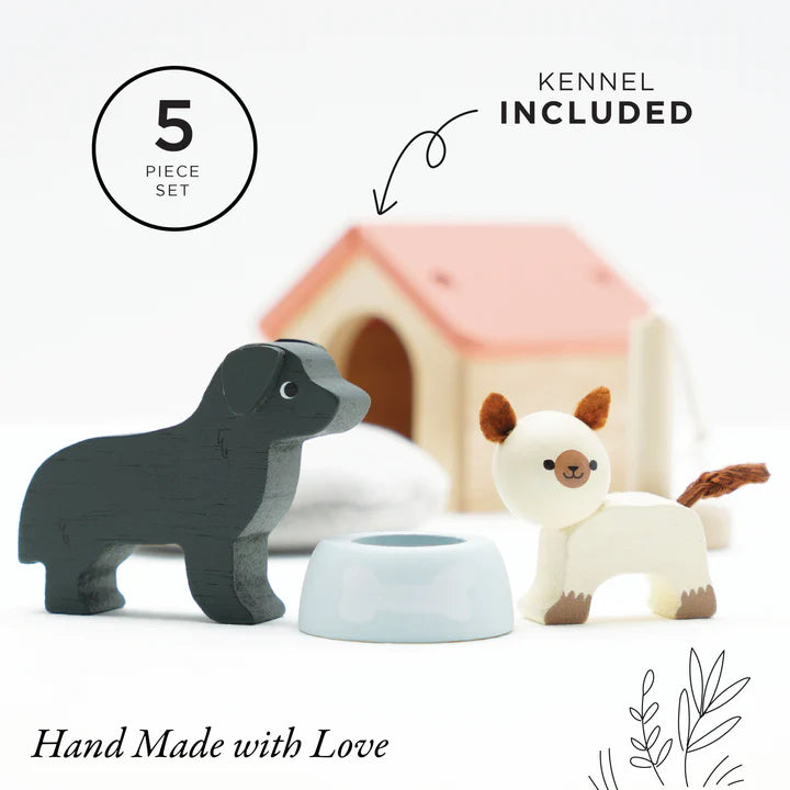 Miniature Dollhouse Pet Set - Cute Tiny Pet Toys for Dollhouse & Playhouse - Perfect for Kids' Pretend Play & Collectors' Display