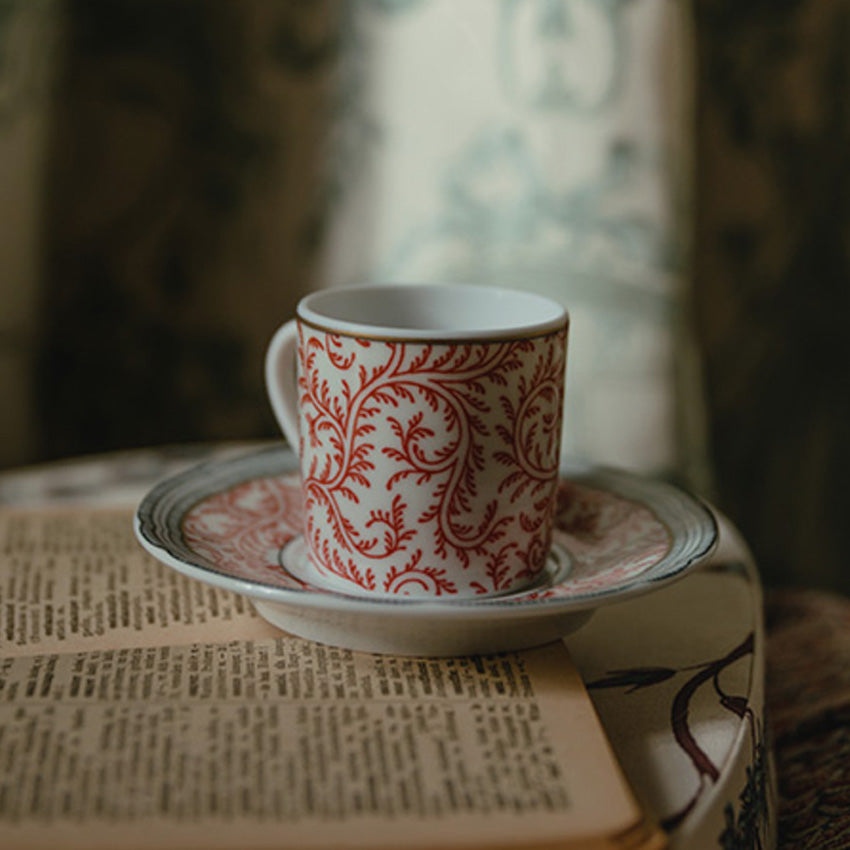 Bernardaud & Braquenie Premium Espresso Cups Set - Elegant Porcelain Coffee Cups for Espresso & Cappuccino - Perfect for Home, Office & Coffee Shops - Gift Idea for Coffee Lovers