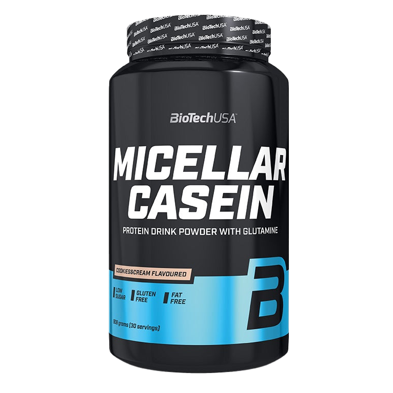 BioTechUSA Micellar Casein Protein Powder - Chocolate Flavor, 908g (2 lbs) for Muscle Recovery & Nighttime Protein - Ideal for Post-Workout & Before Bed