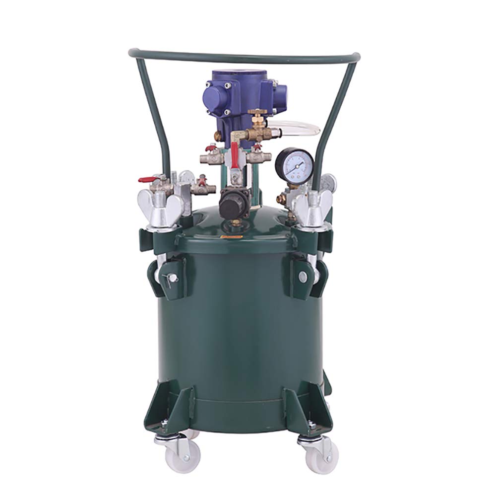 NEWTRY 10L Commercial Pneumatic Paint Pressure Tank Pot with Automatic Air Agitator - Professional Spray Paint Storage Solution for Automotive, Furniture & Industrial Painting Projects