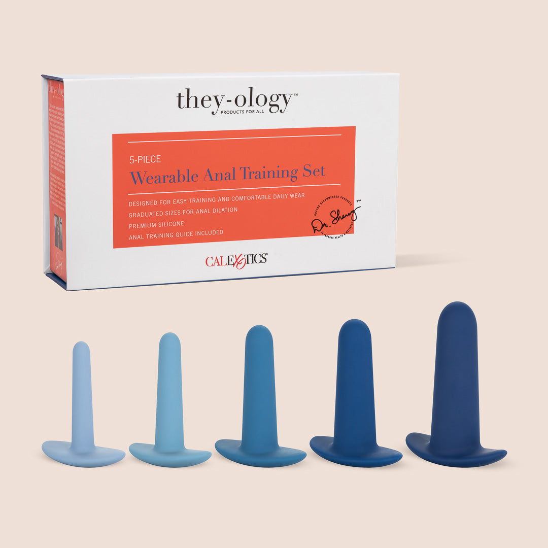 They ology™ 5-Piece Wearable Anal Training Kit with Flexible Probe - Beginner to Advanced Anal Play Set for Couples & Solo Use - Perfect for Sensual Exploration & Pleasure Enhancement