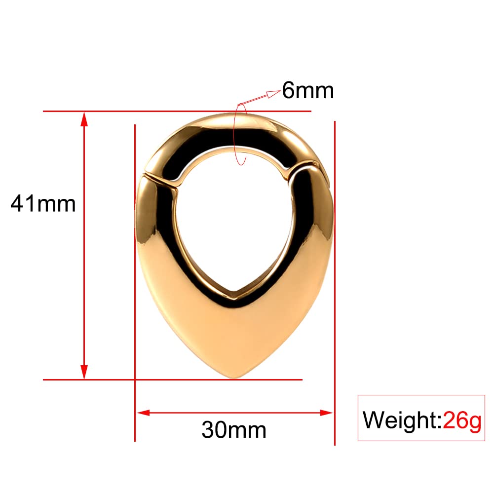 ERKUOO 2PC Stainless Steel Ear Gauges & Tunnels - 2g to 0g (6mm-8mm) - Body Jewelry for Ear Stretching, Plugs, Weights & Dangle Earrings - Perfect for Piercing Enthusiasts & Alternative Fashion Lovers