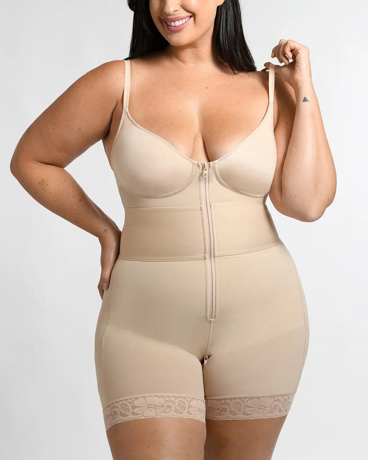 AirSlim® Elastic Waist Shaping Bodysuit for Women - Tummy Control Slimming Body Shaper - Perfect for Workout, Office & Special Occasions