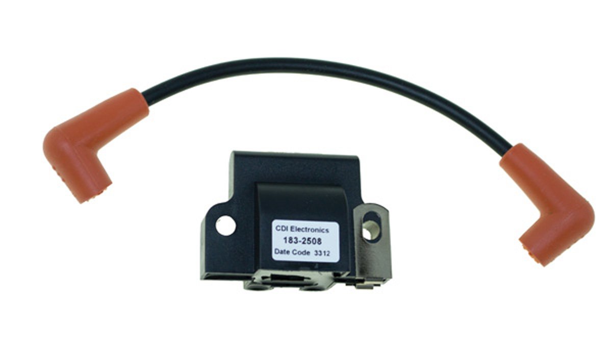 Johnson Evinrude Ignition Coil for 50 HP Outboard Motors (1986-1987) - 2 Cylinder WSM 183-2508 OEM# 18-5179, 582508 - Perfect for Marine Engine Repair & Boat Maintenance