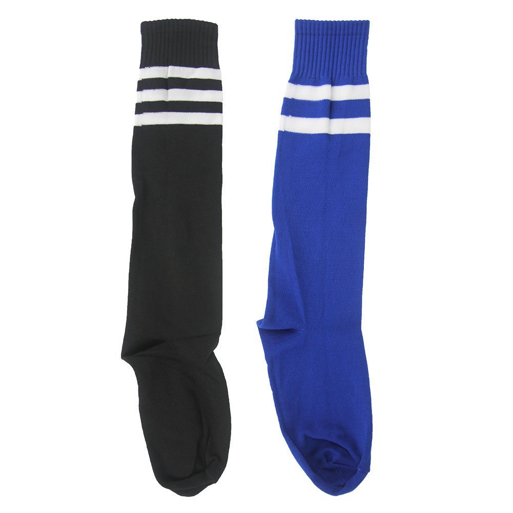 FOMANN Adult Soccer Socks 2 Pairs - Thick Cushioned Knee High Sports Socks for Men & Women - Perfect for Soccer, Running, and Athletic Training