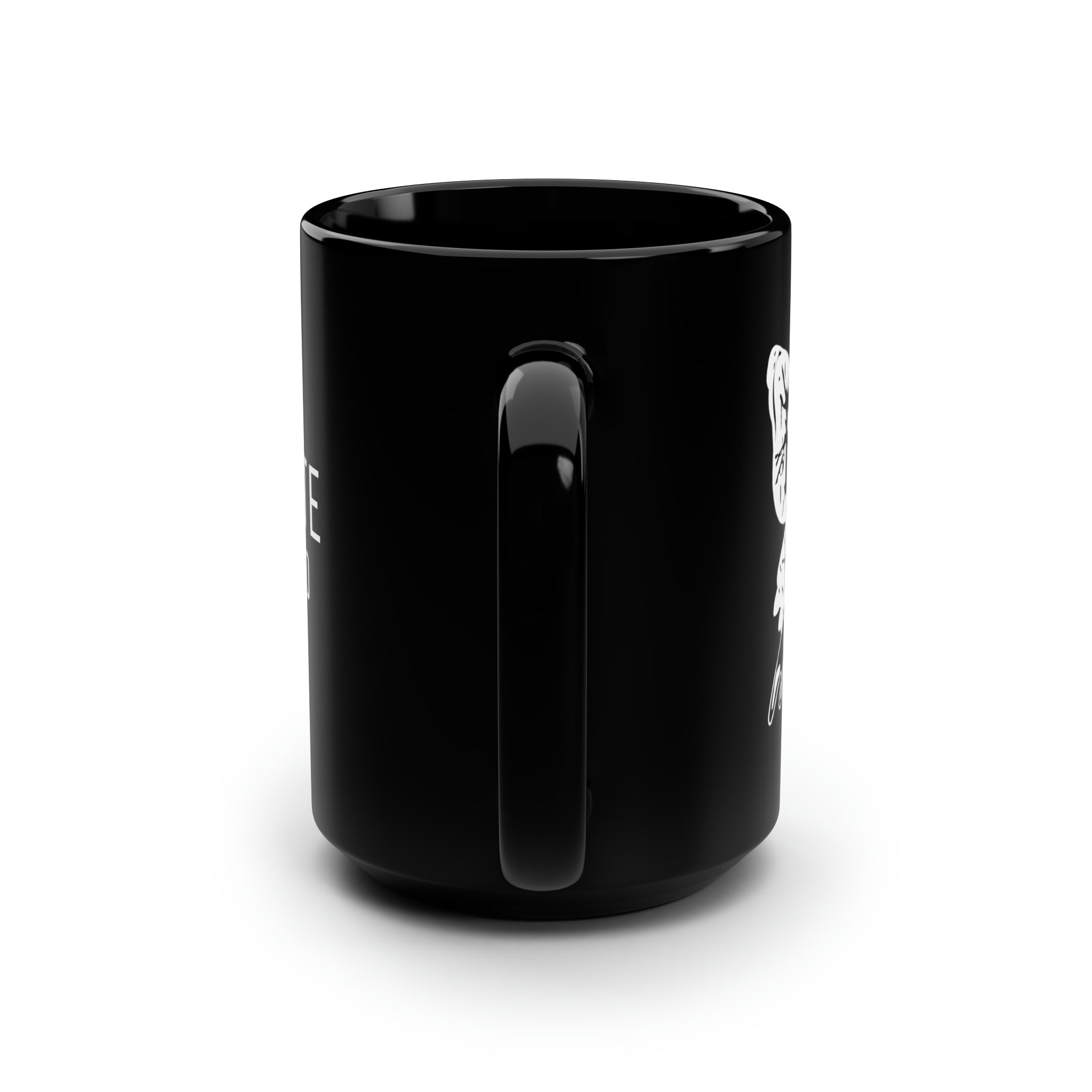 Black Paxton Gate Moth Mug - Unique Ceramic Coffee Cup with Moth Design - Perfect for Tea, Coffee, or Hot Chocolate at Home or Office