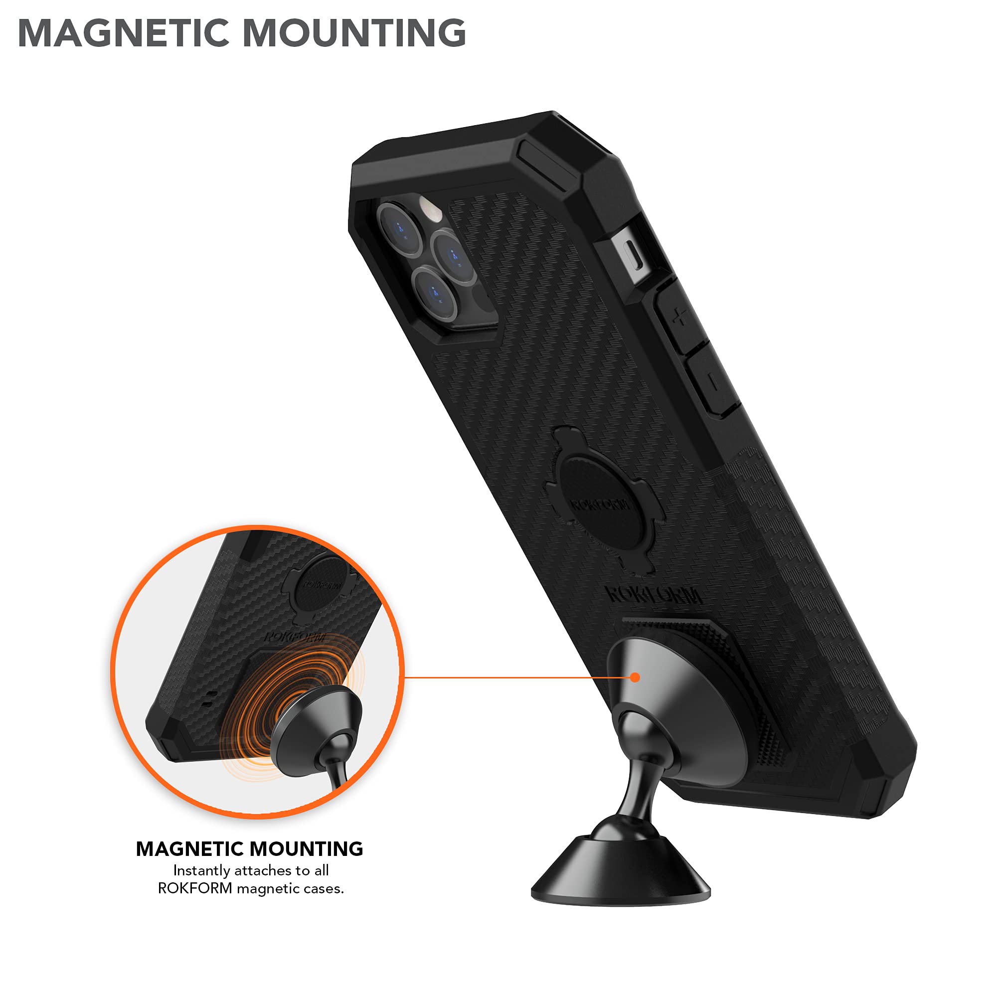 Rokform Galaxy S22 Plus 5G Rugged Case with Swivel Dash Phone Mount - Durable Protection & Secure Car, Truck, Van Mounting Solution for On-the-Go Professionals