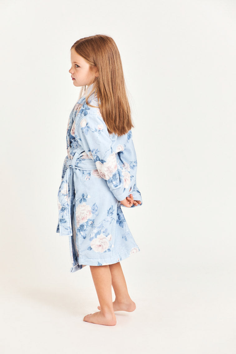 Soft & Cozy Kids Cotton Bath Robe - Hooded Bathrobe for Boys & Girls - Absorbent & Quick-Drying - Perfect for Bath Time, Pool, Spa & Lounging at Home