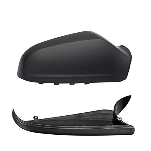 TOPOU Carbon Fiber Car Side Mirror Cover for Vauxhall Opel Astra H Mk5 2004-2009 - Left Black Replacement Mirror Housing Shell - Enhances Vehicle Style & Protection for Daily Driving & Car Shows
