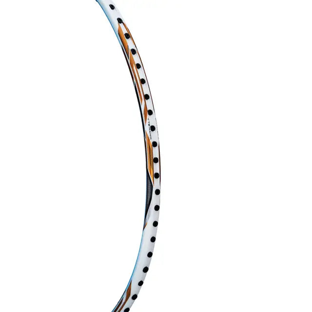 Li Ning IGNITE 8 White & Blue Badminton Racket - Prestrung Professional Shuttlecock Racket for Men & Women | Perfect for Badminton Tournaments & Casual Play | Made in China