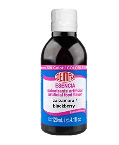 Deiman Natural Blackberry Flavoring Extract - 4 fl oz Bottle for Baking, Cooking & Beverages - Vegan, Gluten-Free & Non-GMO Food Essence