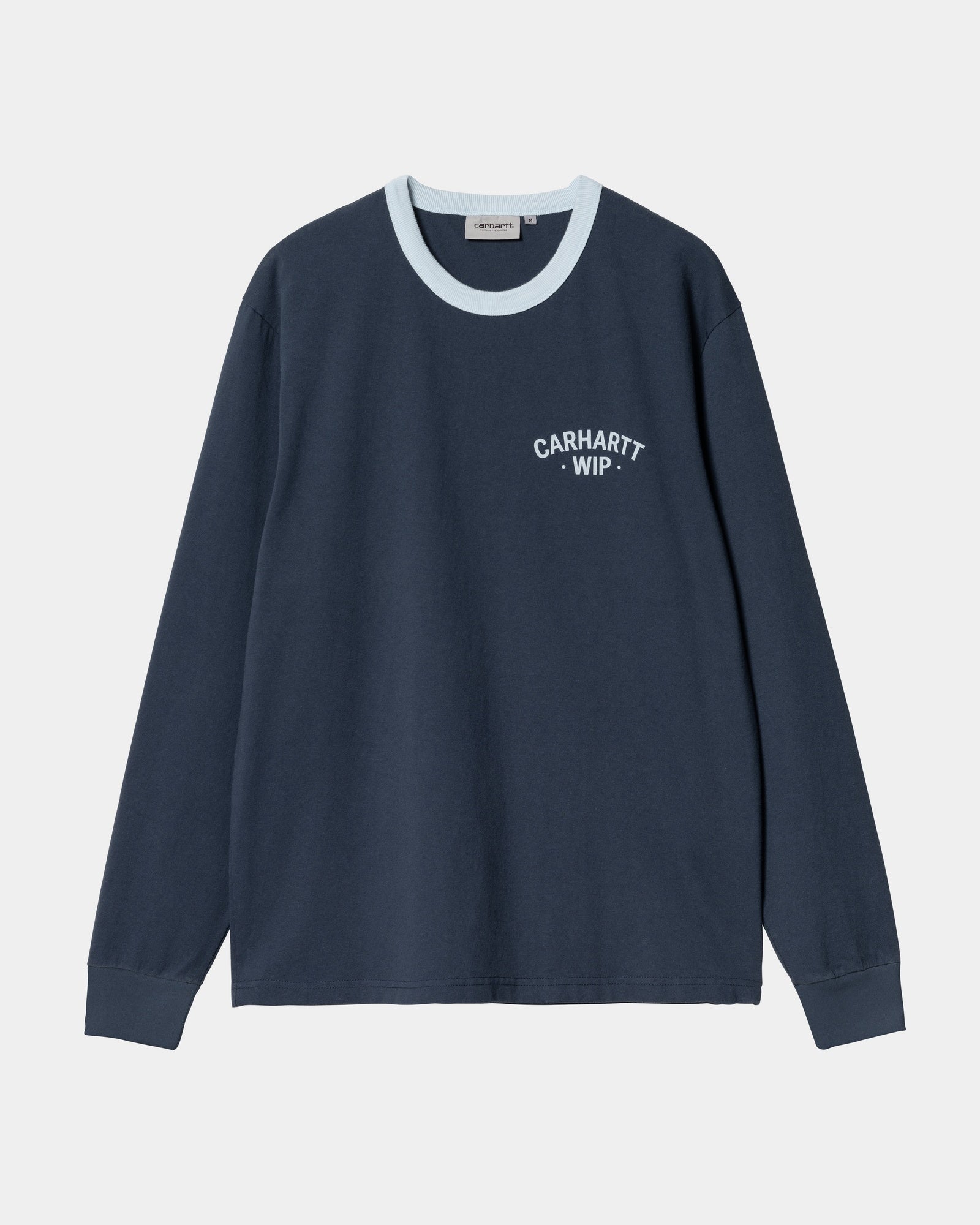 89 Ringer Long Sleeve T-Shirt for Men & Women | Vintage Style Blue & Air Sky Color | Casual Wear, Layering, Everyday Outfits