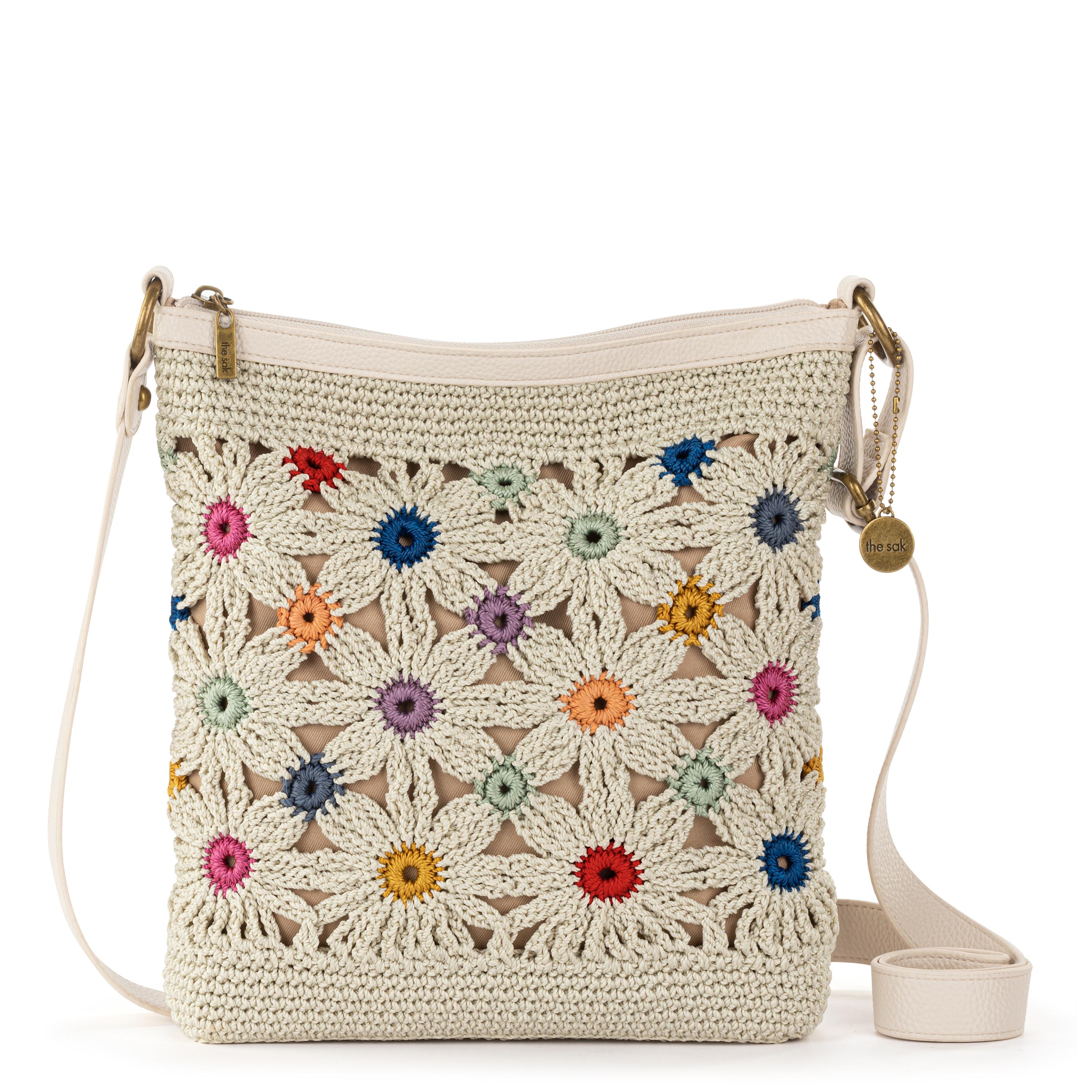 Hand Crochet - Natural Multi Flowers