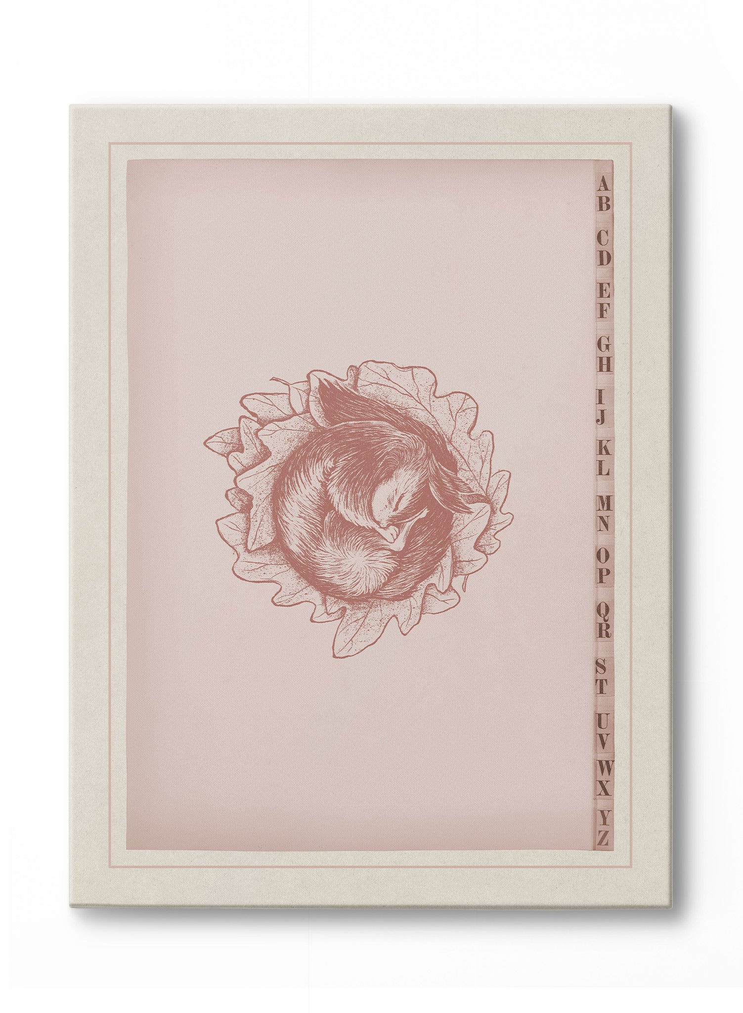 Nap Time Mrs. Squirrel Canvas Wall Art - Cute Squirrel Painting for Nursery, Kids Room & Home Decor - Perfect Gift for Animal Lovers & Nature Enthusiasts