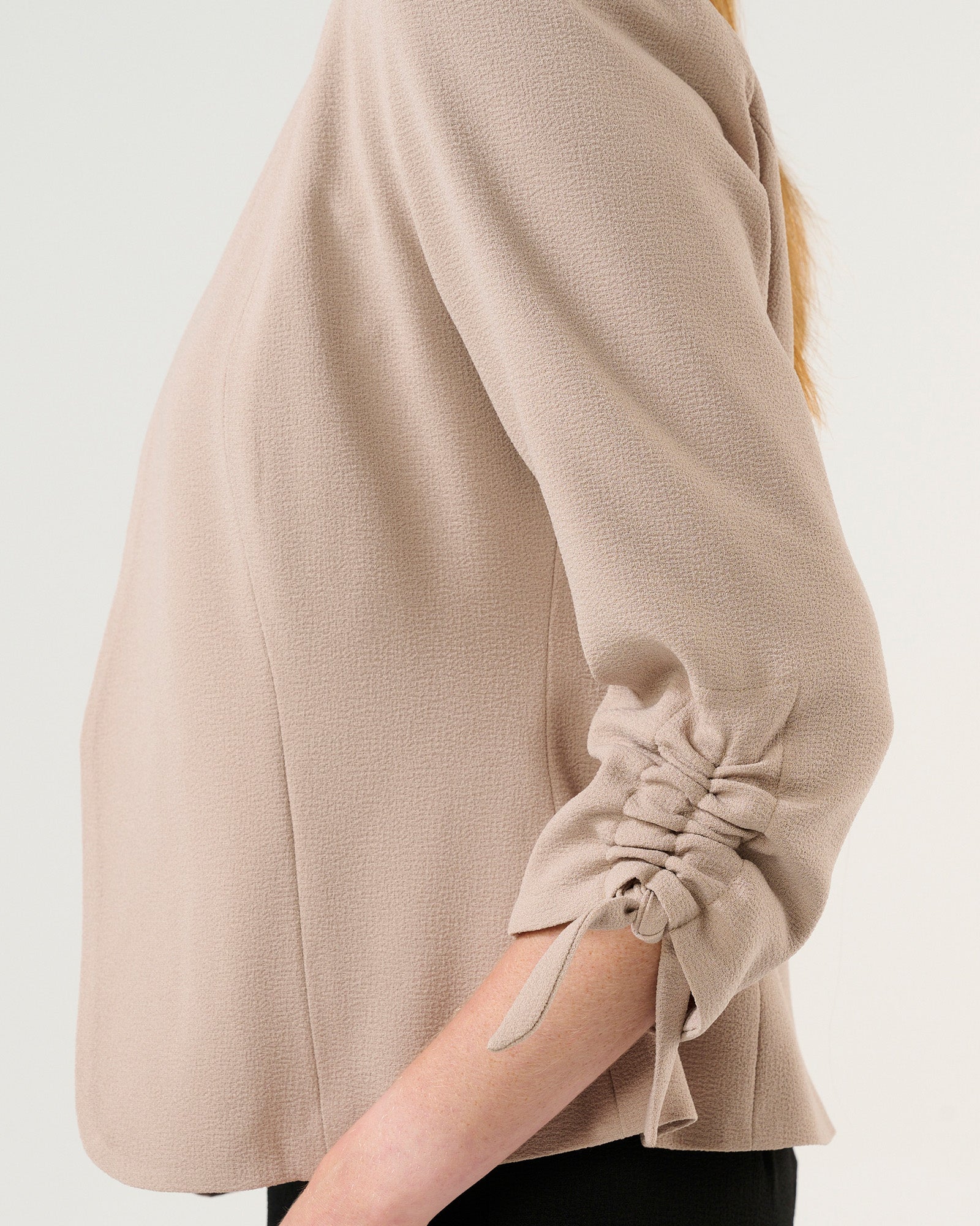 Thea Bow Sleeve Jacket for Women - Elegant Blazer with Bow Detail | Perfect for Office, Wedding & Special Occasions