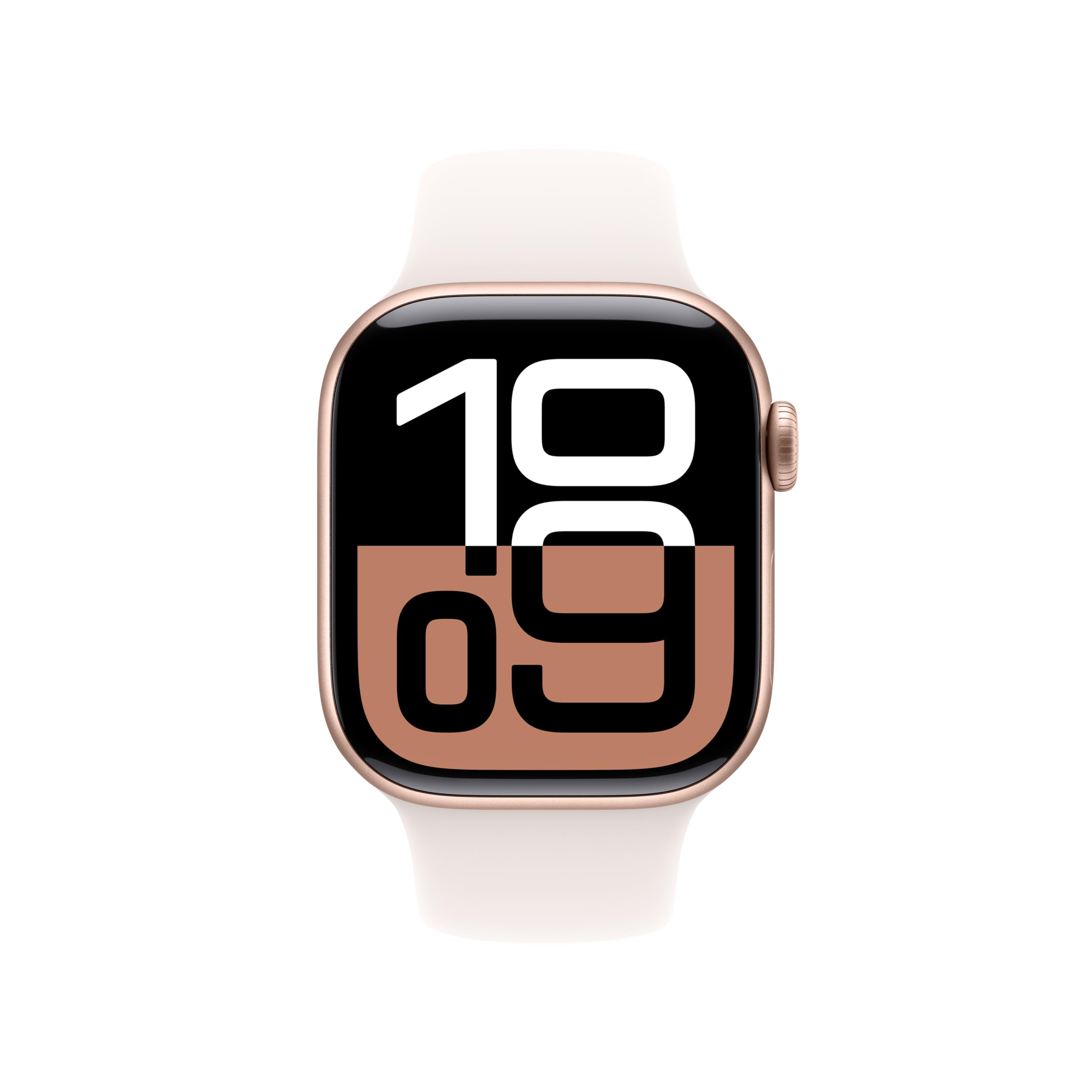 Apple Watch Series 10 [GPS 42mm] Smart Watch with Rose Gold Aluminum Case & Light Blush Sport Band - Fitness Tracker, ECG Monitor, Always-On Retina Display, Water Resistant for Running, Swimming & Daily Activity Tracking