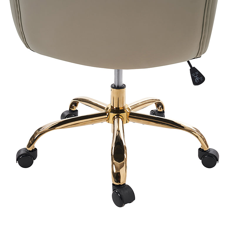 Waterproof PU Leather 360-Degree Swivel Office Chair - Ergonomic Desk Chair for Home & Office Workspace - Perfect for Long Hours of Sitting, Gaming, and Conference Rooms