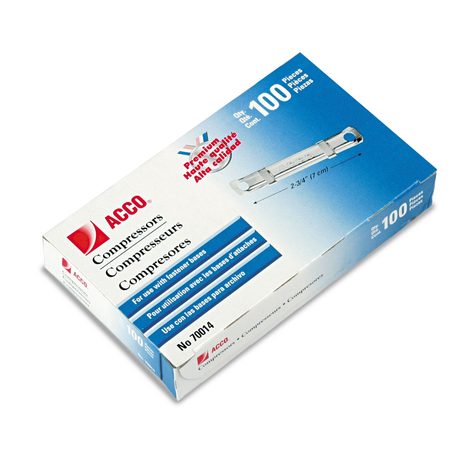 ACCO Premium Two Prong Fastener Compressors - 2.75