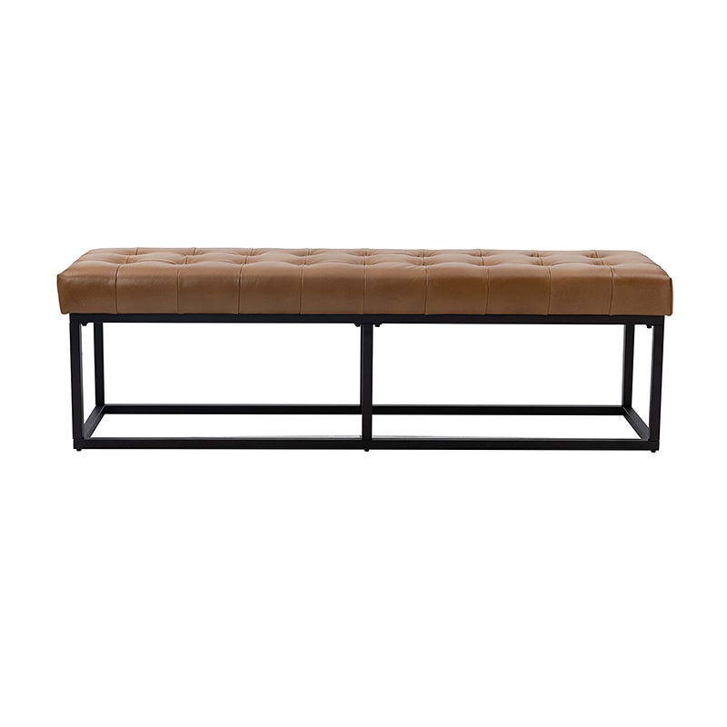 Rosana Genuine Leather Multi-Functional Storage Bench with Cushion Top - Perfect for Entryway, Bedroom, or Living Room Seating and Storage