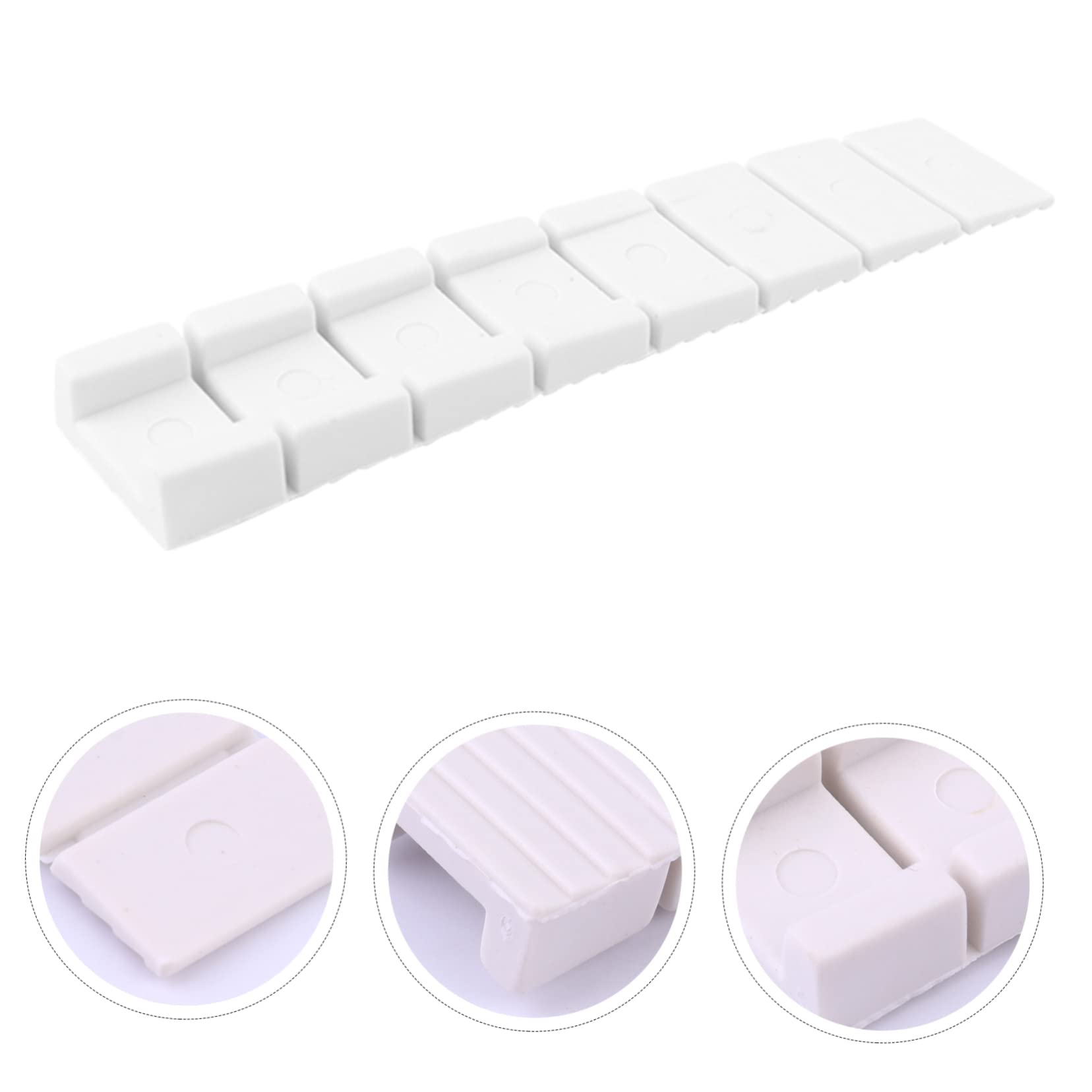 Housoutil 20 Pcs Furniture Leveling Shims - Adjustable Non-Slip Plastic Wedges for Cabinets, Tables, Toilets & DIY Home Improvement (Perfect for Uneven Floors & Wobbly Furniture)
