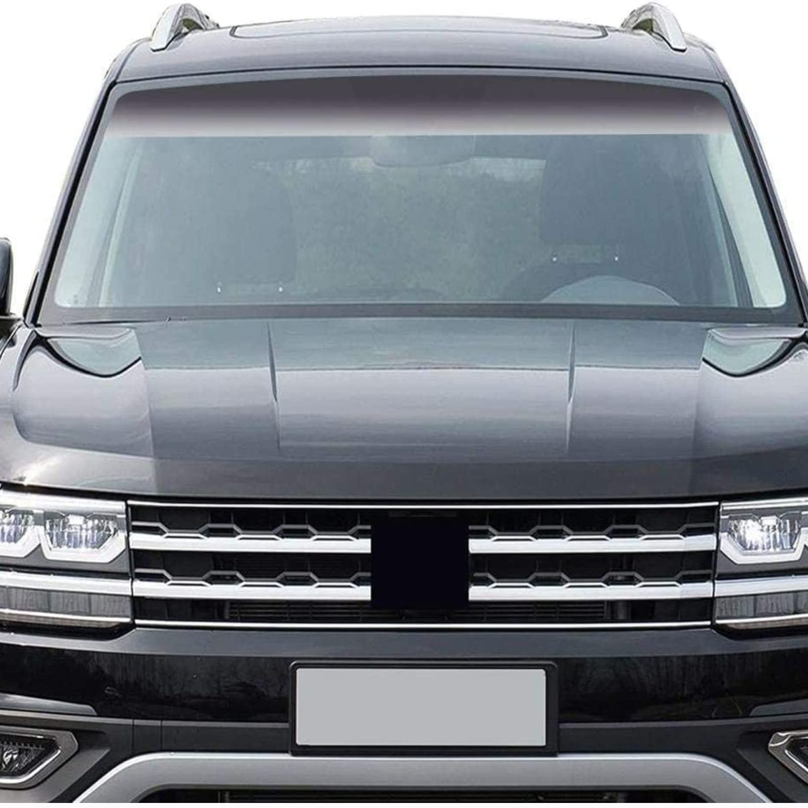 2-Pack Car Front Window Sun Visor Tint Film - Heat Insulating & UV Protection Window Tint Strip (7.8