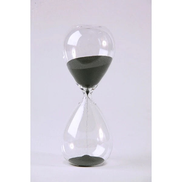 3 Minute Black or White Sand Timer - Hourglass for Time Management, Games, Cooking & Classroom Activities