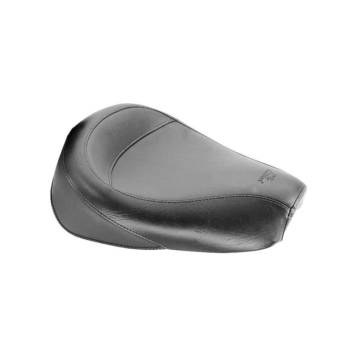 Vintage Mustang Solo Seat with 4.5 Gallon Tank - Black Leather Motorcycle Seat for Harley Davidson & Cruiser Bikes - Perfect for Classic Bike Restoration & Custom Builds